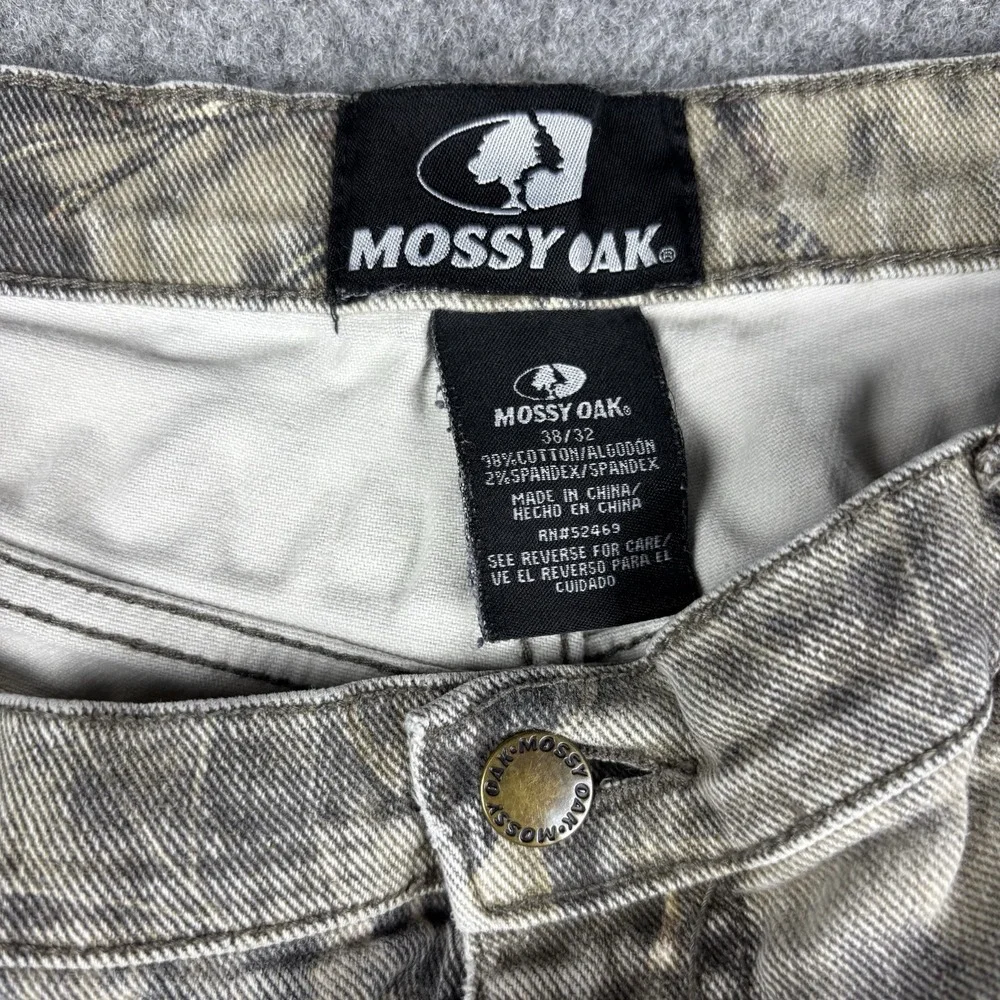 Mossy Oak Camo Hunting Pants Mens 38x32 (Fits 38x30) Relaxed Straight Outdoors